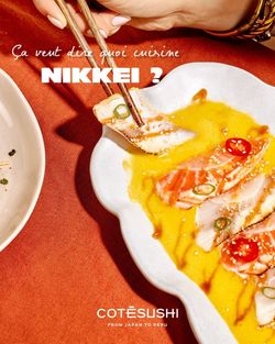 Restaurant japonais Côté Sushi proposant livraison sushi et sushi à emporter avec cuisine nikkei.