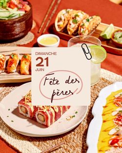 Plat de sushis variés avec boisson citronnée, servi dans un restaurant japonais à emporter à Labège.